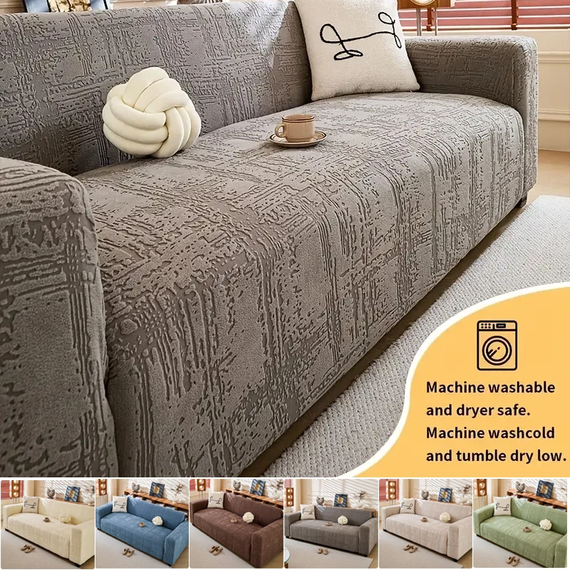 

New 1pc Modern Minimalist Sofa Cover - Elastic Jacquard Fabric, Pet-Friendly Non-Slip One-Piece Design,1/23/4/5 Sofa Cover 소파 커버