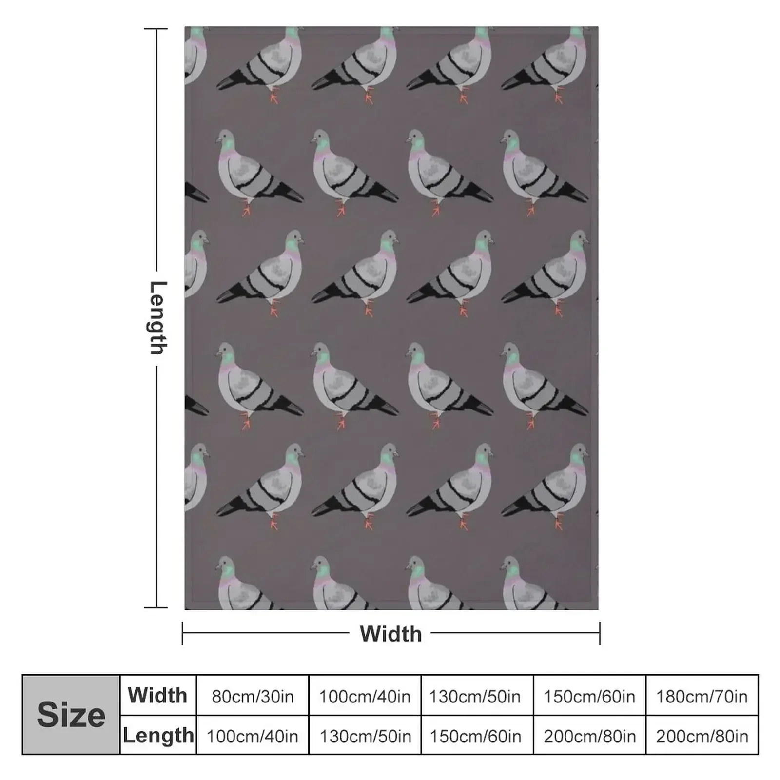 Pigeon walk Throw Blanket Retros Personalized Gift For Sofa Thin Plush Quilt Luxury Blankets