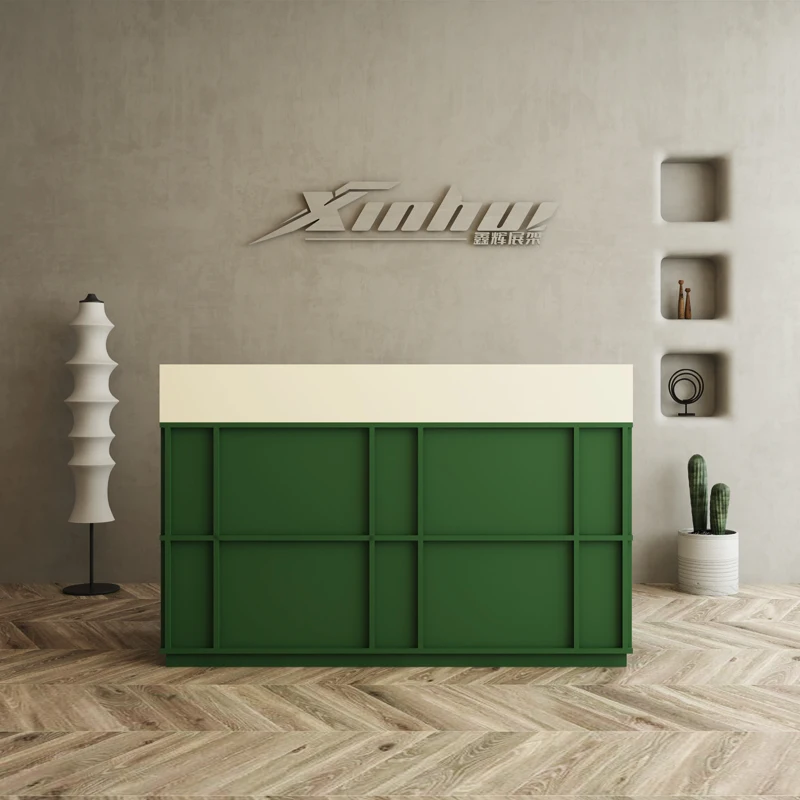 

Легкая роскошная стойка регистрации, современная простая компания, клубная информация, стойка регистрации, магазин одежды, бар, офисная мебель Scrivania