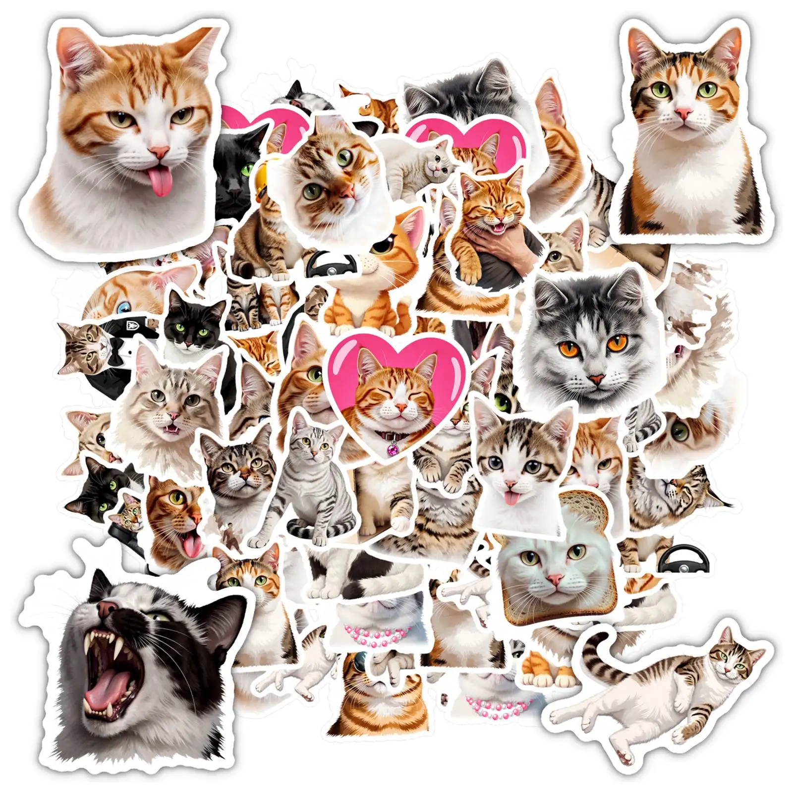 

35 шт., наклейки с игривыми животными, милые наклейки, канцелярские наклейки для чемодана, холодильника, телефона, багажа, ноутбука, гитары, автомобиля