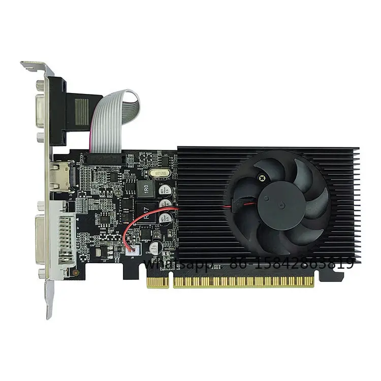 GT730 4GB DDR3 Desktop Independent Graphics Card, Low-profile Half-height GPU for Small Chassis