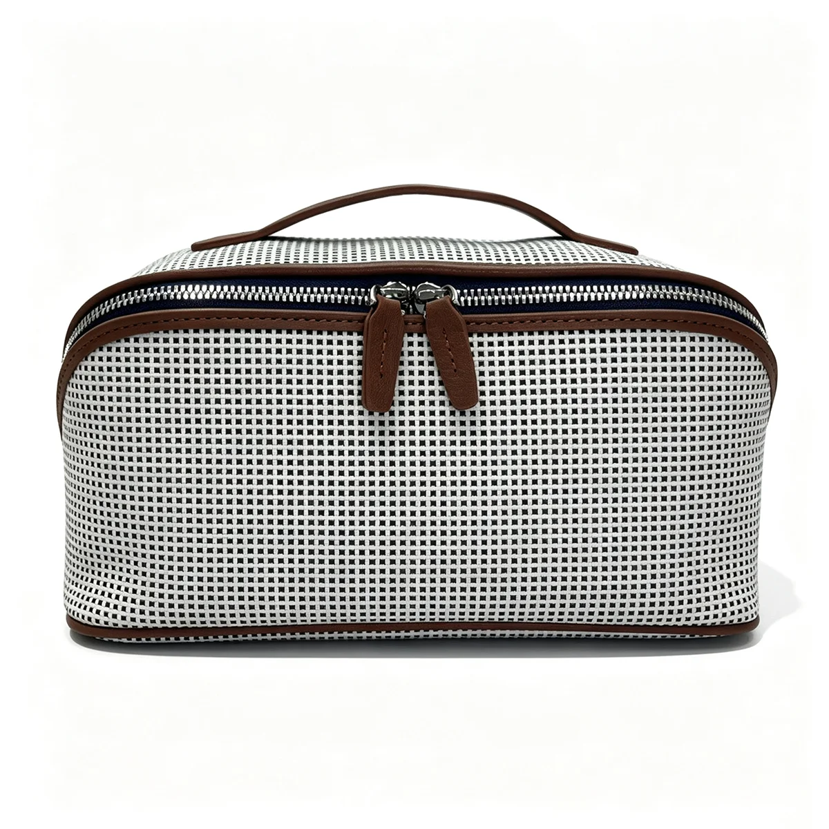 Neue Damen-Kosmetiktasche aus Canvas, hochwertigem Leder, große Reisehandtasche, Organizer, Damen-Toilettentasche, Luxustasche – Detail 24