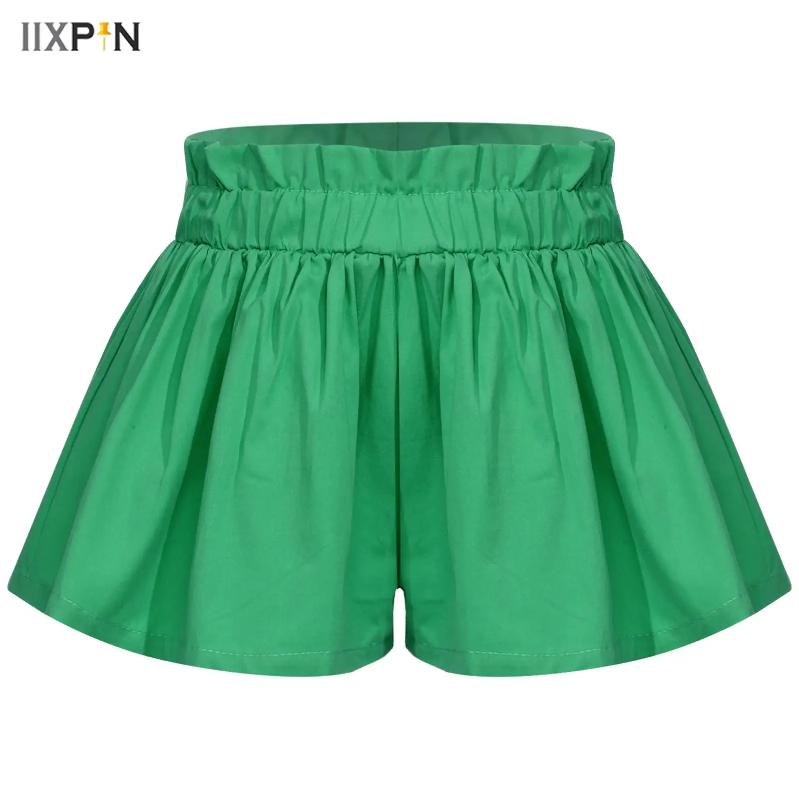 

Kids Girls Shorts Pants Summer Cotton Elastic Waistband Cute Ruffled Shorts for Weekend Picnic Vacation Beachwear Casual Clothes
