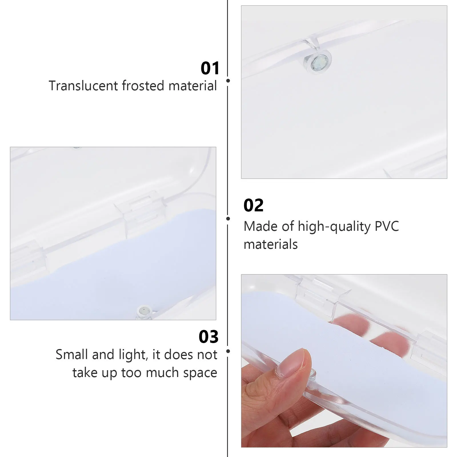 2 قطعة حافظات النظارات متجمد المحمولة صناديق تخزين النظارات الصغيرة خفيفة الوزن حامل النظارات للسفر العمل نظارات المدرسة #2