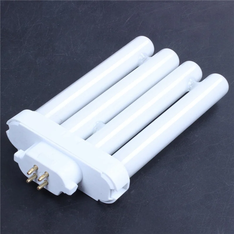 ABNO-4X 220V 27W 4 Pin Rows 6500K Double-H Quad Tube Compact Fluorescent Lamp Light Bulb