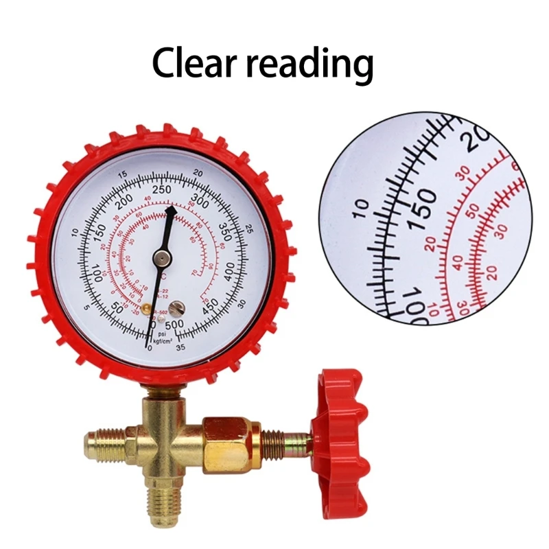 Upgraded Pressures Control Tool Manometer Easy to Use Pressure Gauges Refrigerants Recharges Pressure Gauges set for R22