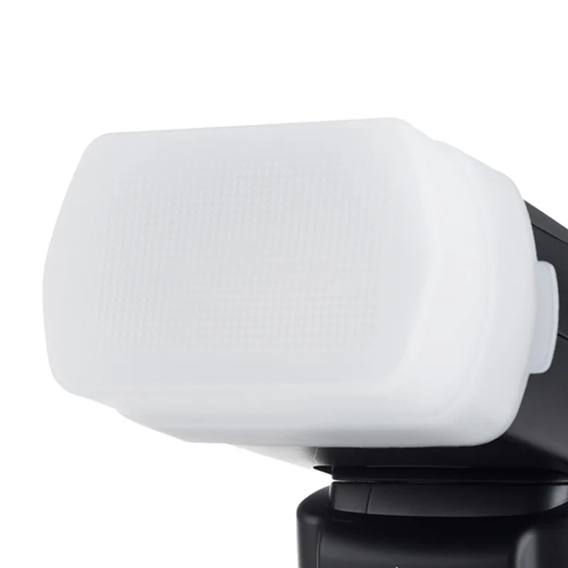 Square Flash Diffuser Soft Box for Godox V860III TT520II V850II TT600, On-Camera Flash Soap Box Light Softener