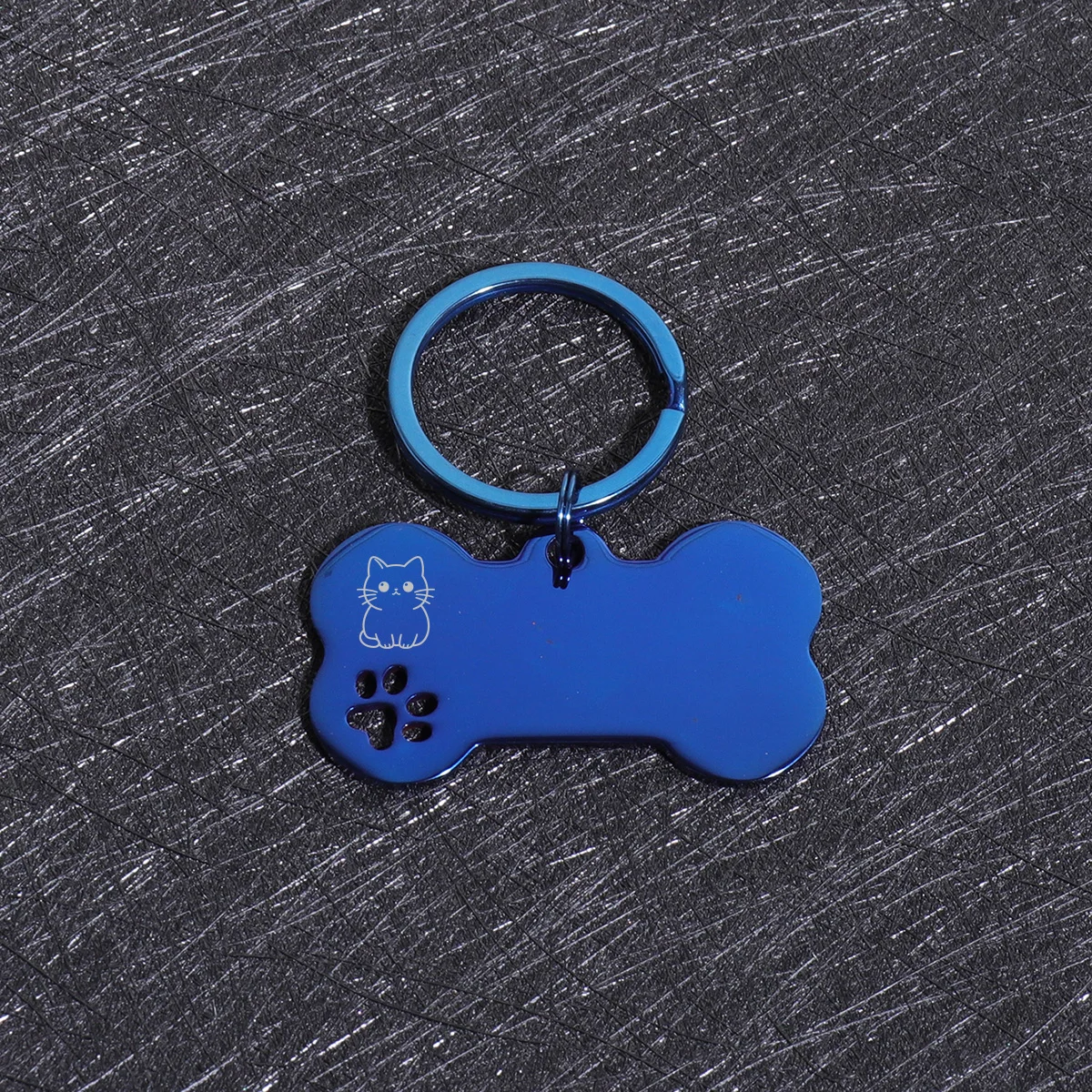 Gepersonaliseerde honden- en katten ID-tags met aangepaste tekst, naam, botvormige hanger, lasergravering, adresnummer, gepersonaliseerde ID-tag voor huisdieren