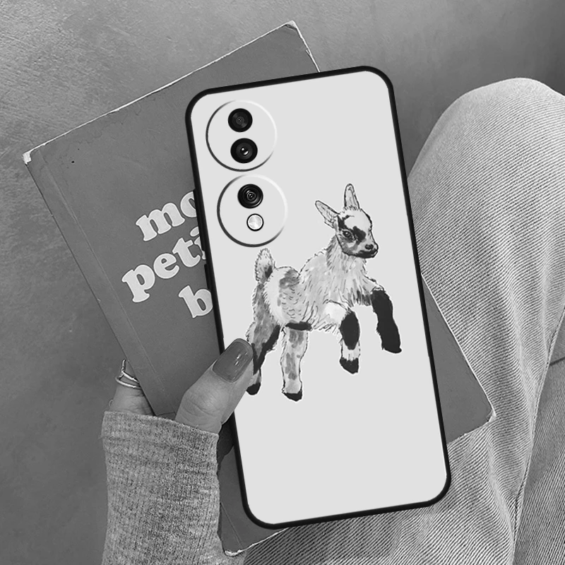 حافظة لطيفة للأطفال من Pygmy Goat لهاتف Honor Magic 5 6 7 8 Pro لهاتف Honor 200 400 Lite 50 70 90 X8a X8b X9a X9b X9c