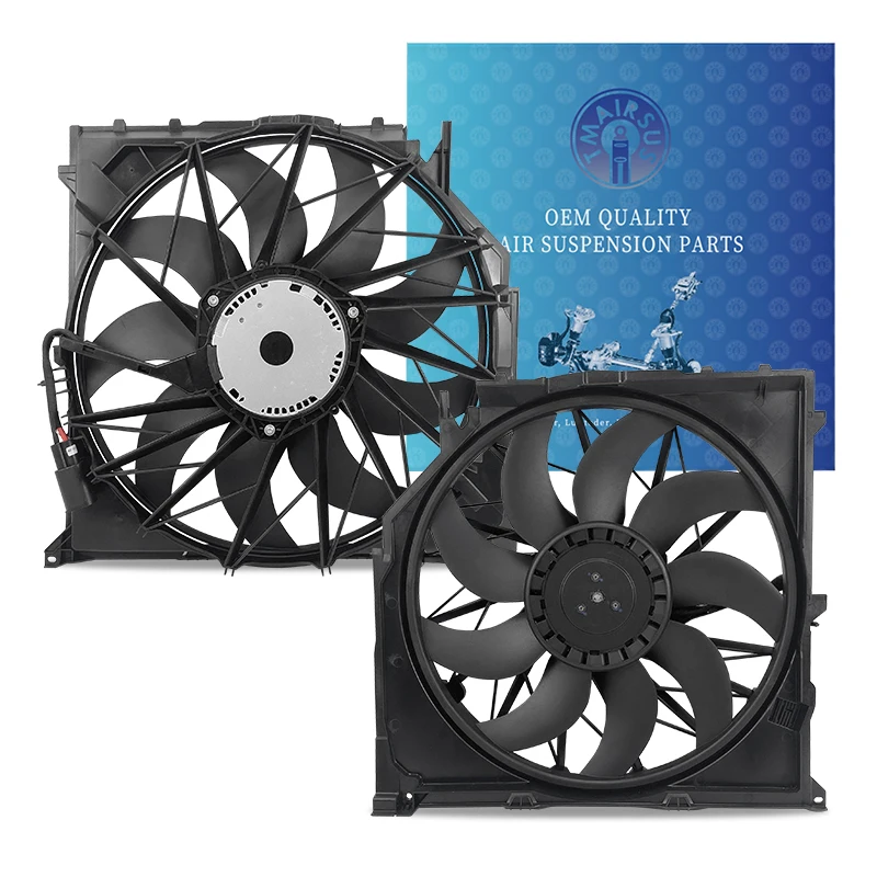 600W Electric Engine Cooling Radiator Fan X3 Radiator Cooling Fan Assembly for X3 E83 17113442089 17113415181