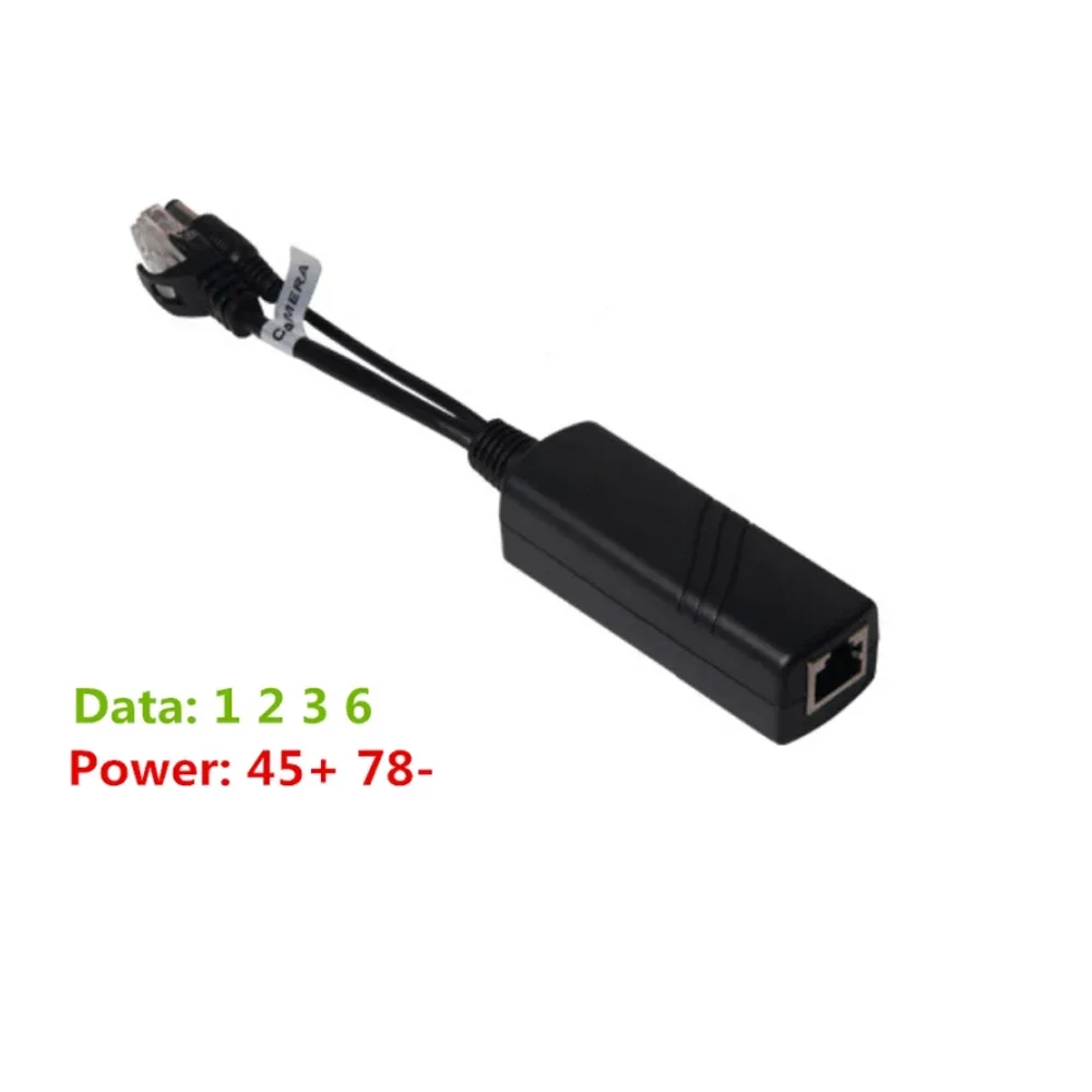 SPOE 24V input 12V output POE Splitter 100meterstransmission for ip camera no need power adaper