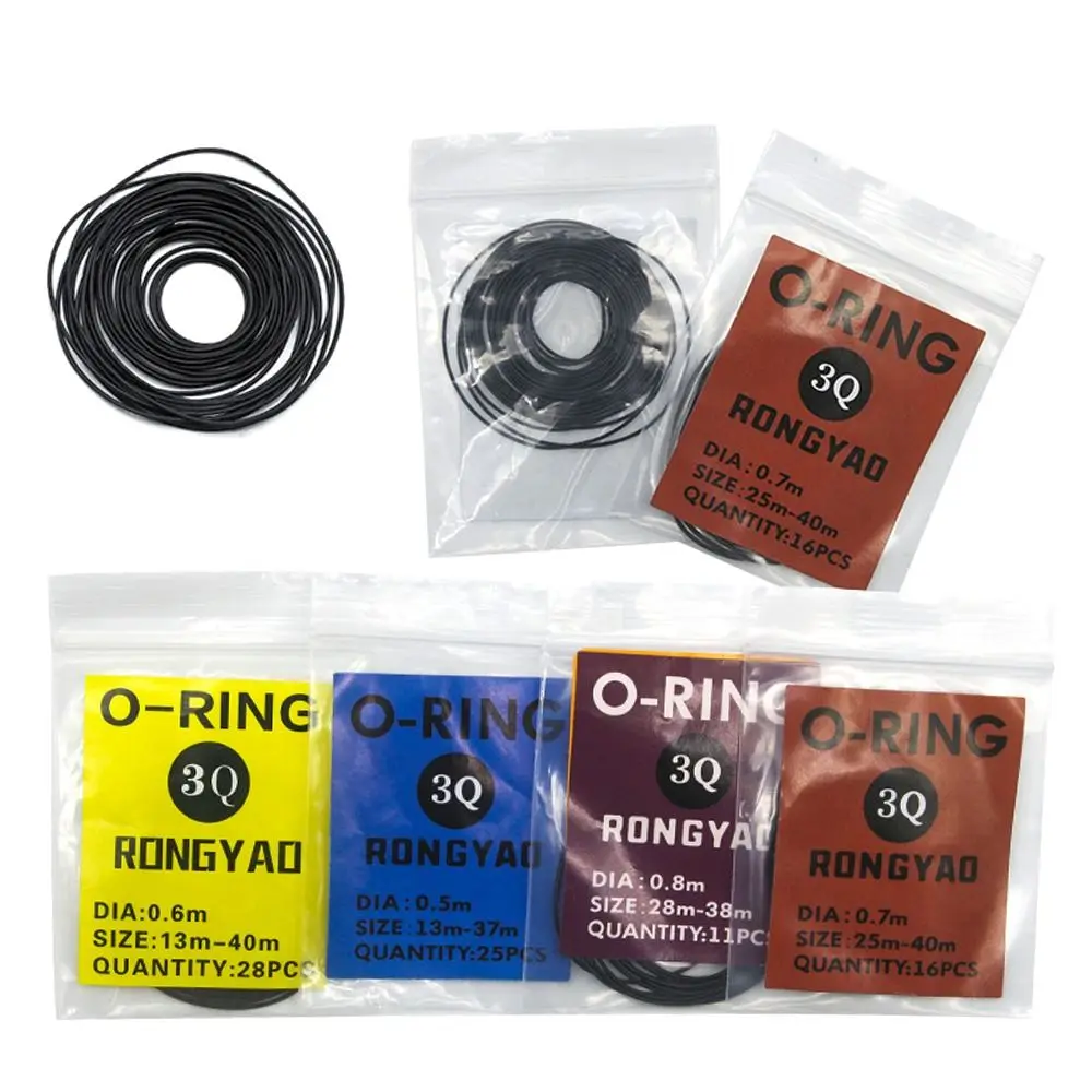 1Pack Durable Waterproof Watch Gaskets Rubber 0.5/0.6/0.7/0.8mm Rubber O-Ring Repair Tools Watch Back Case Rubber for Watchmaker