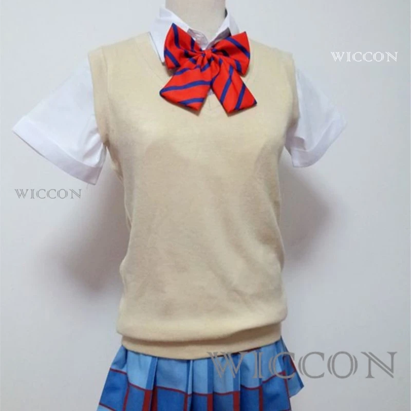 Love Live Minami Kotori Cosplay Costumes, Yazawa Nico, Pull à 9 rôles, Chemise en émail, Robe, Uniforme scolaire, Tenue Anime