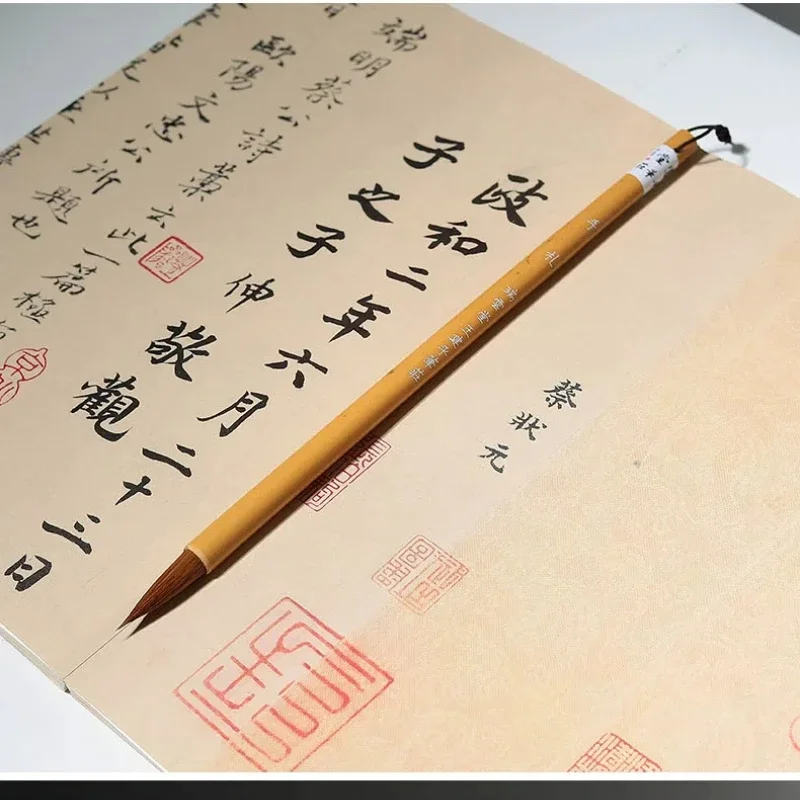Regular Script mixed Hair Calligraphy Brush Running Script Woolen Hair Brush Pen Chinese Traditional Calligraphy Painting Brush