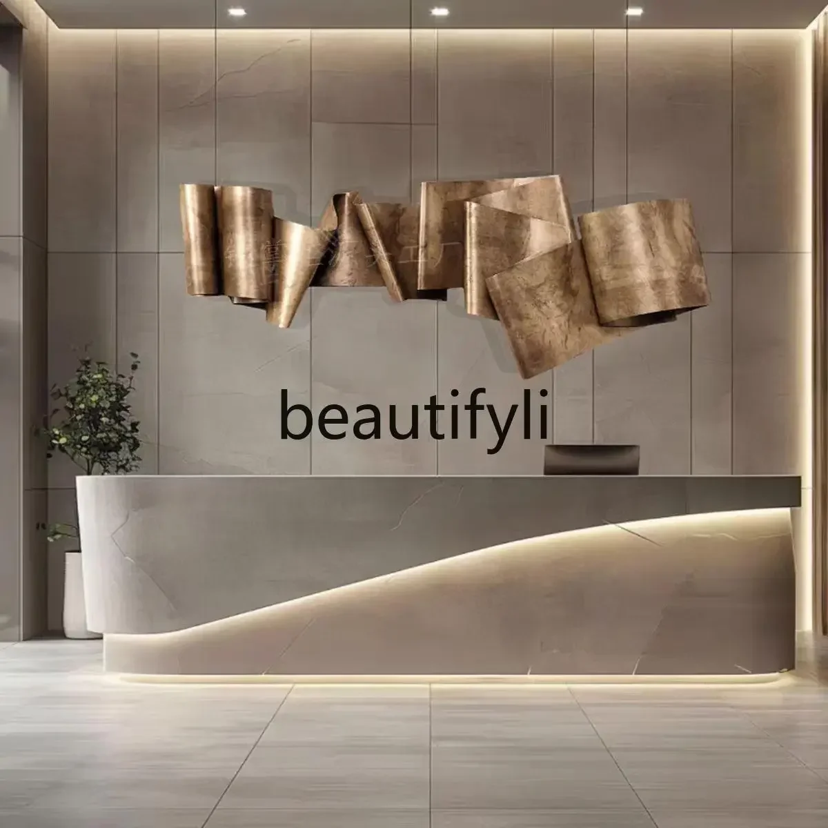 TTT  Modern Art Three-Dimensional Geometric Sculpture Wall Decoration Hanging Piece Living Room Background Wall Hallway Wall D