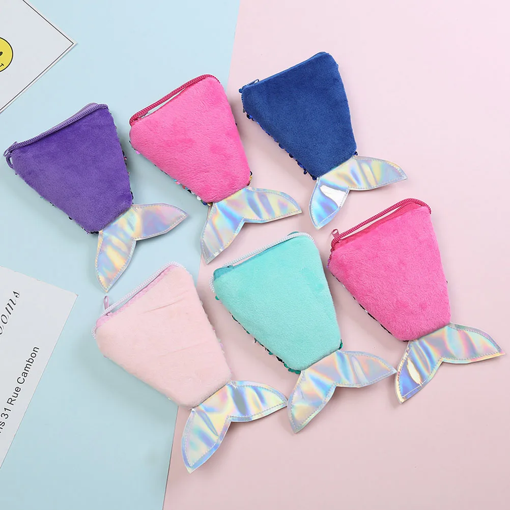 

Royal Tail Sequins Coin Purse Fashion Crossbody Sling Money Holder Bag for Women Party Travel Shopping Daily