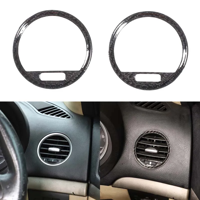 Used for Alfa Romeo 159/Brera/Spider 04-11 true dry carbon fiber car dashboard air conditioning vent decorative sticker