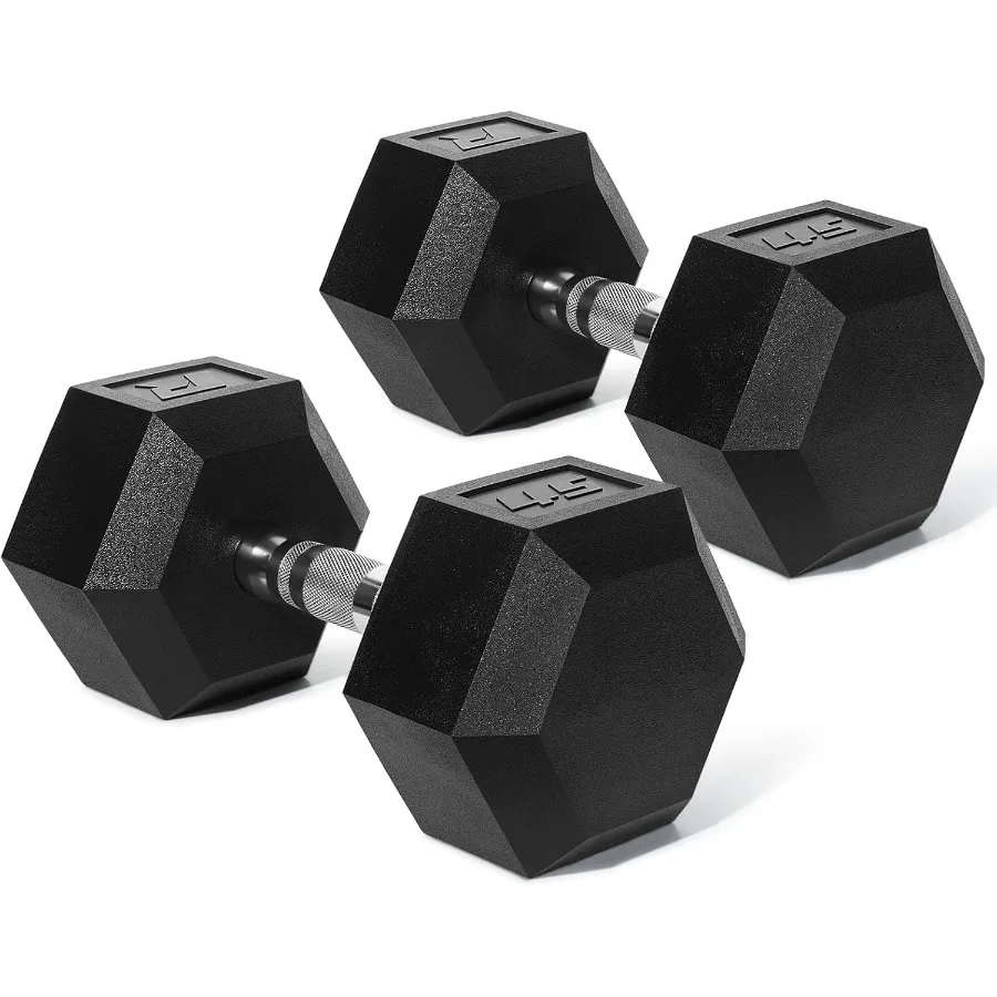 مجموعات دمبل سداسية مغلفة بـ 5650 رطلًا من مادة PVC مع رف اختياري لتدريب القوة في صالة الألعاب الرياضية المنزلية وأوزان يدوية تتميز بمقابض من الكروم #2