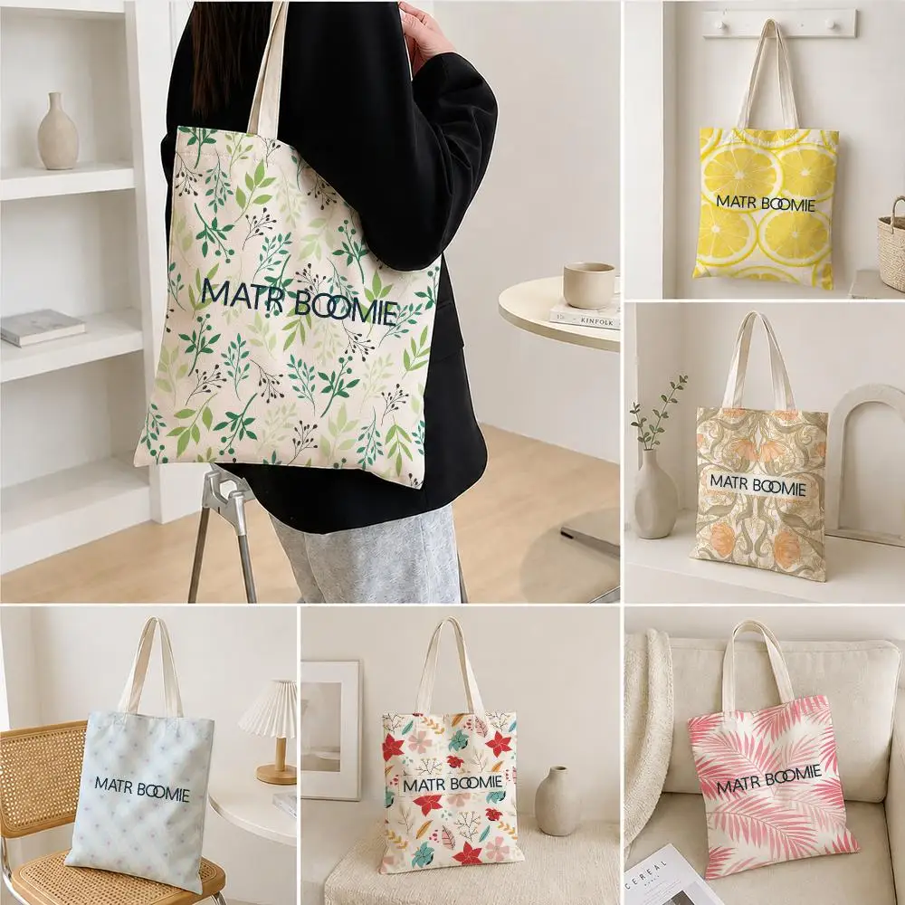 Trendy Designer Print Canvas Tote Bag home Matr Boomie Storage Bags Shoulder Bag Outfit Accessory Shopping Handbag
