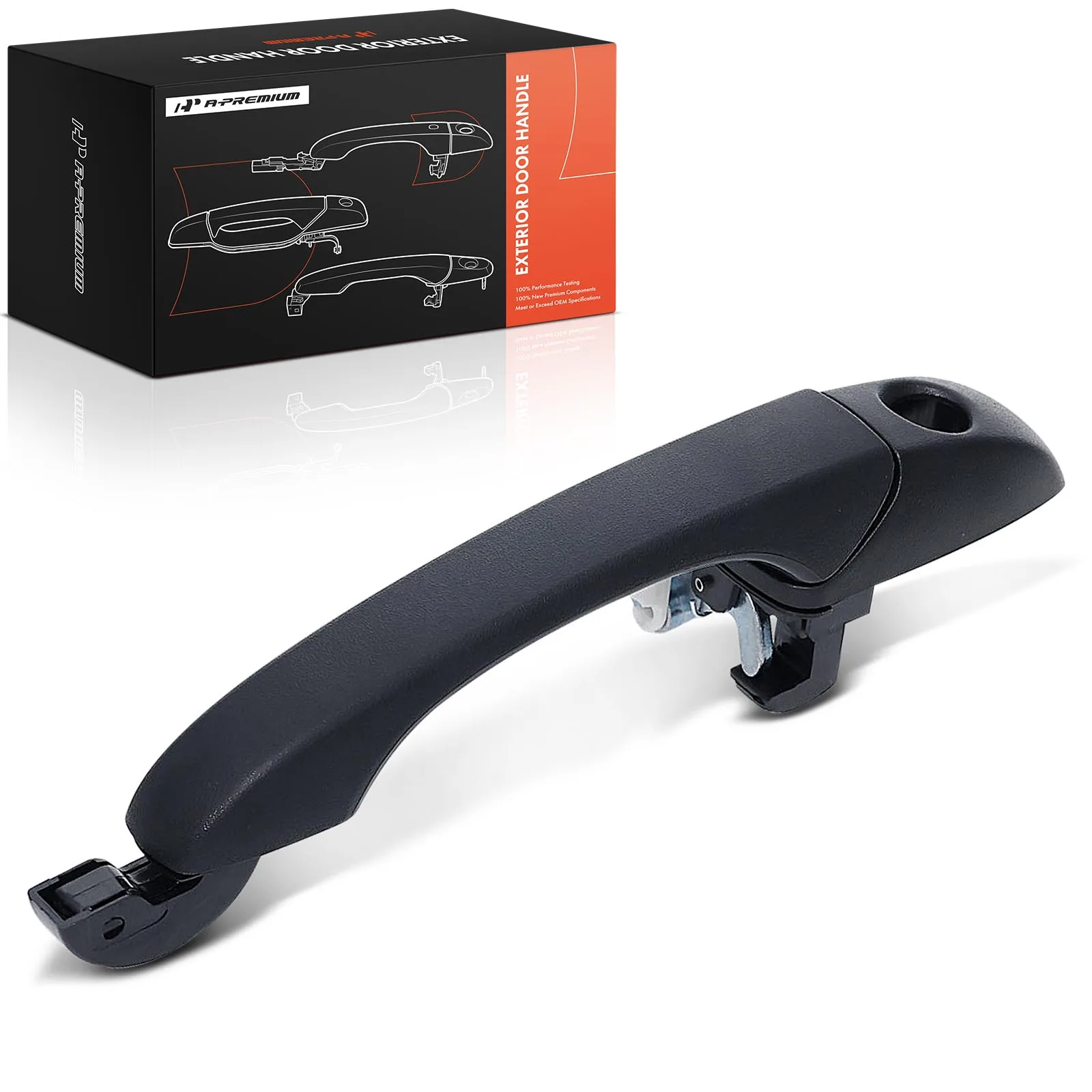 A-Premium Front Driver Side Black Exterior Door Handle for Dodge Grand Caravan 2008-2020 Journey 2009-2010 Avenger 2008-2014