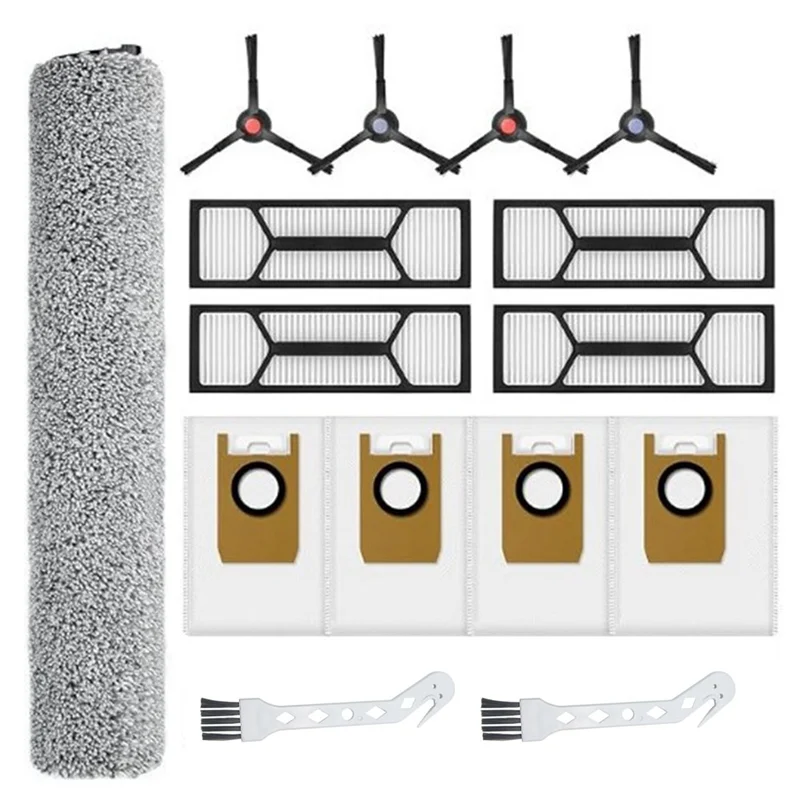 A74G-Eufy S1 Pro 로봇 진공 청소기 교체 부품 브러시 필터 먼지 봉투 롤러 천 액세서리 팩