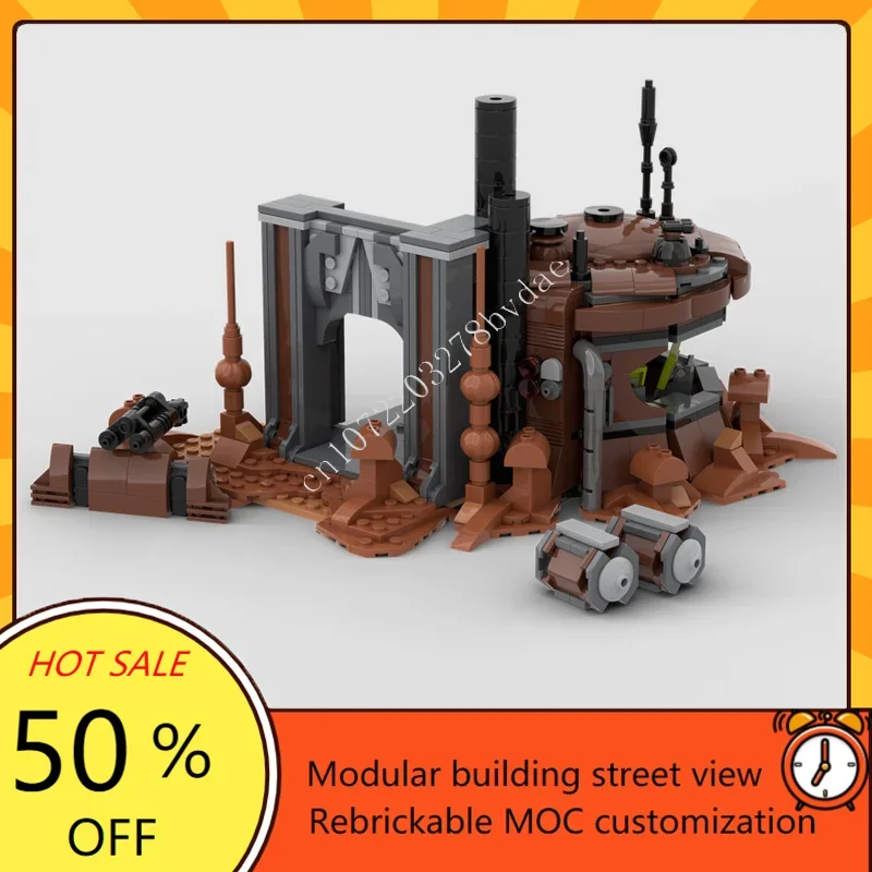 706PCS 001 BUNKER Guerra Spaziale Militare MOC SpaceShip Battaglia Puzzle Personalizzati Architettura Educazione FAI DA TE Modello di Montaggio Giocattolo Regalo