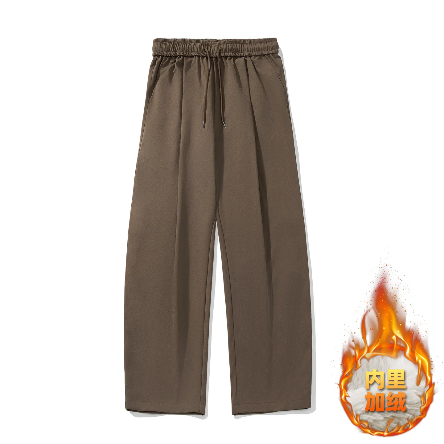 Celana Cargo Pria Gaya Jepang Warna Solid Sederhana Kasual Trendi Longgar Lebar Model Baru Fashion Pakaian Bawah