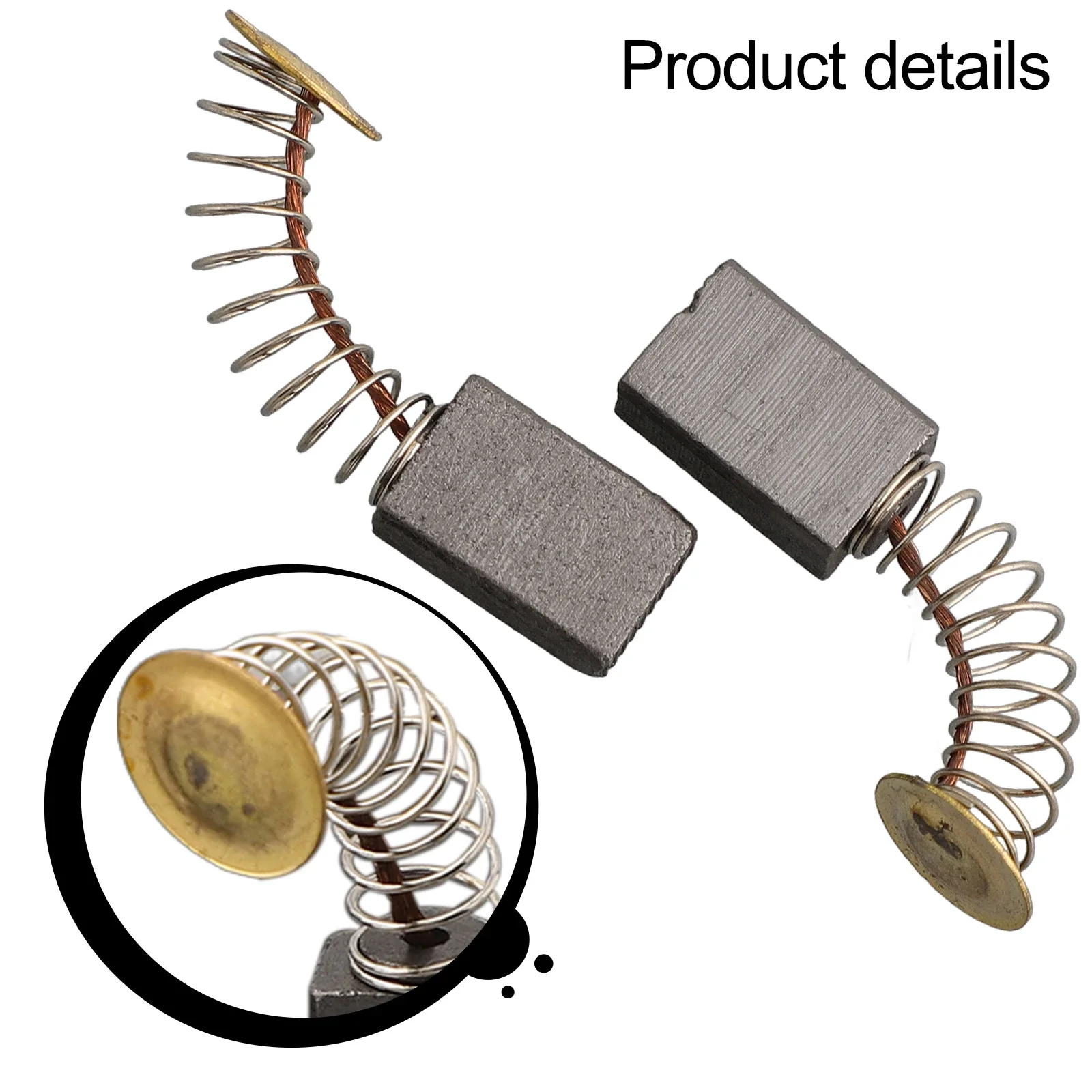 

10 шт. угольные щетки для угловой шлифовальной машины, запасные части для двигателей, подходящие для электрических молотков, пил и электроинструментов