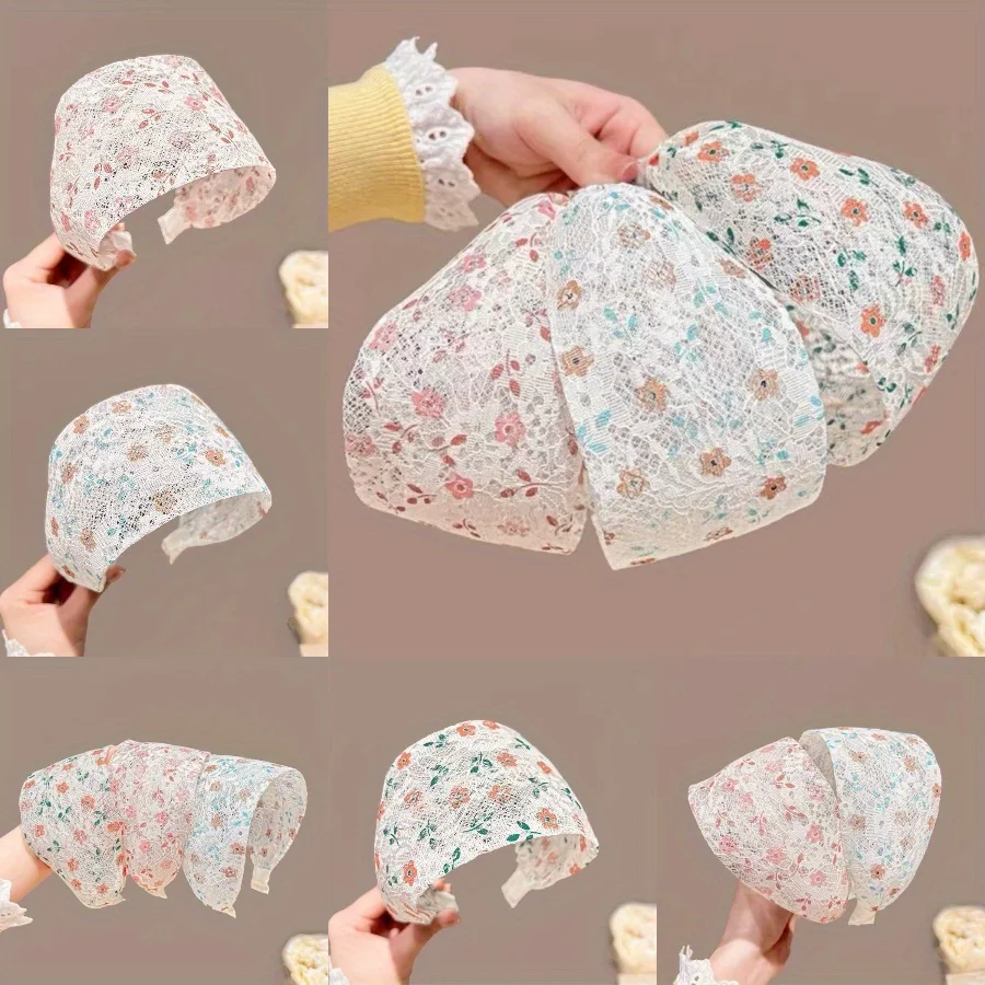 

Elegant Flower Hair Hoop Wide Bohemian Style Headband Non-Slip Comfort for Women Ladies Festival Holiday Party Hair Accessories