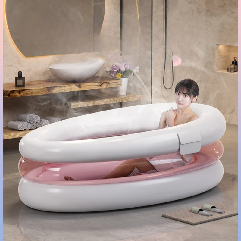 Foldable Adult Bath Home Spa Cubeteras Collapsible Bucket Body Wash Tub Water Large Container Tina Plegable Fomentation Machine