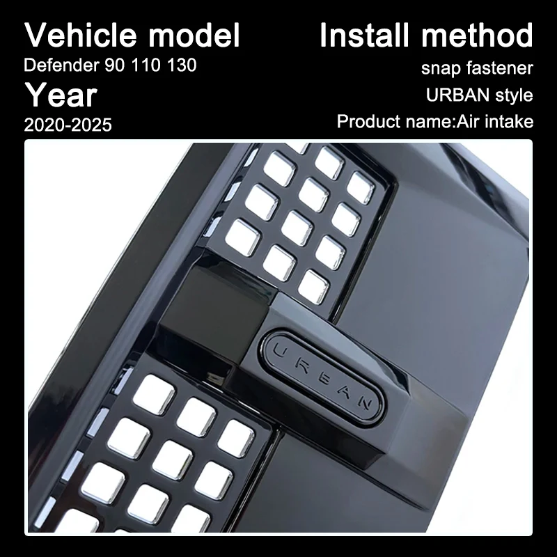 Urban style Air intake for Land Rover Defender 90 110 2020-2025 L663 Side Vents Automotive Exterior Decoration Accessories
