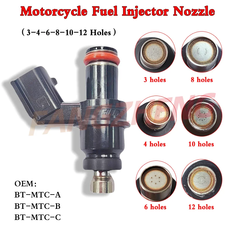Boquilla de inyector de combustible para motocicleta BT-MTC-B BT-MTC-A / BT-MTC-C para Honda Keihin KYY accesorio de motocicleta para WAVE110i WAVE-125i MSX PCX