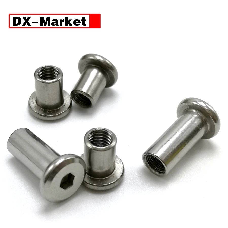 M3六角ソケットナット、304ステンレス鋼家具スクリューメスエンド、m3〜m10フラットヘッドリベットナット製造機、b020