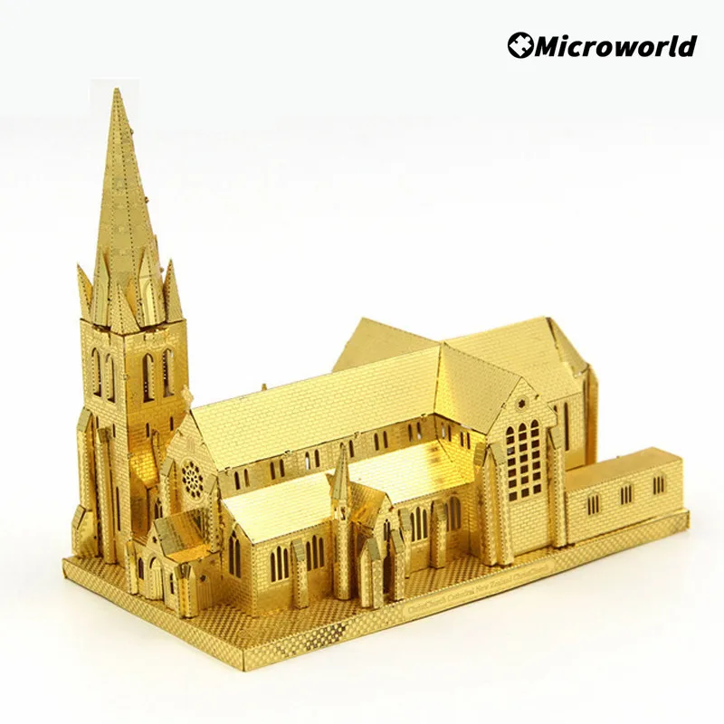 Microworld 3D Metal Puzzles Games Famous Buildings Models DIY Assemble Jigsaw Christmas Gifts Desktop Toys For Home Decorative