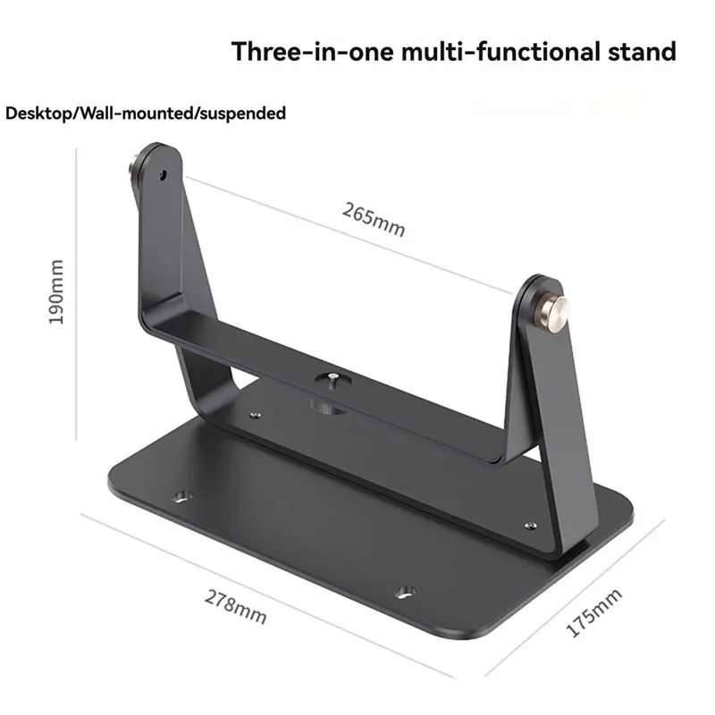 M52K-Dual-Axis Mount Projector Stand 265Mm Internal Clearance Metal Desktop/Wall-Ceiling-Mount 3In1 Stand