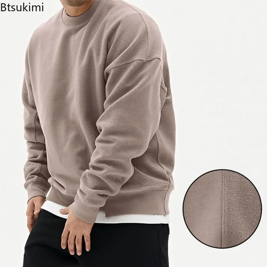 Nieuwe O-hals Hiphop Mannen Patchwrok Hoodies Sweatshirts Kwaliteit Casual Veelzijdige Pullovers Tops Mode Trend Sportkleding Voor Mannen