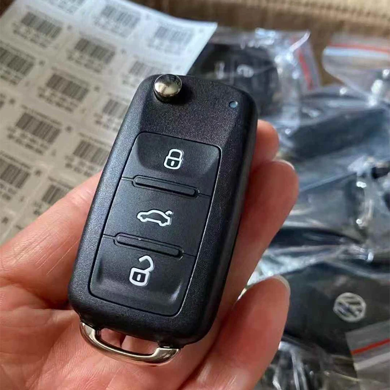 TXK001052-1 5K0 837 202 AD For VW Flip Remote Key Shell 3 Button
