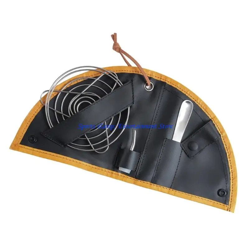G7NF Compact Camping Coffee Set Spring Coffee Filter Stand Hand Brewed Coffee Tool Organizers for Outdoor Handdrip Camping