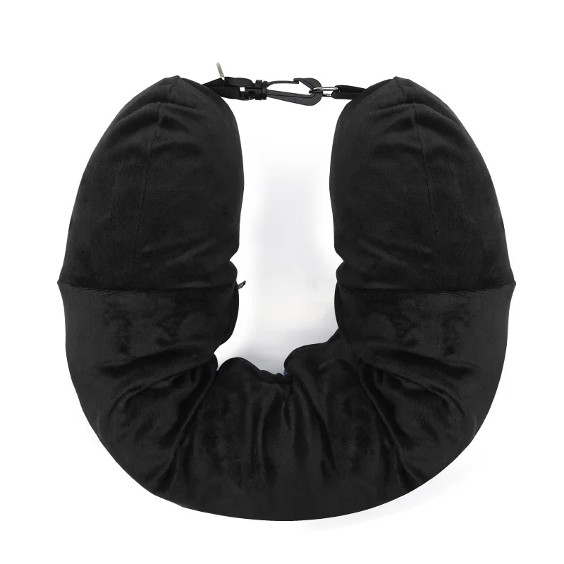 New Travel Pillow Fillable Clothes Luggage Pillowcase Soft Plush Filled Multifunctional U-Shaped Pillow