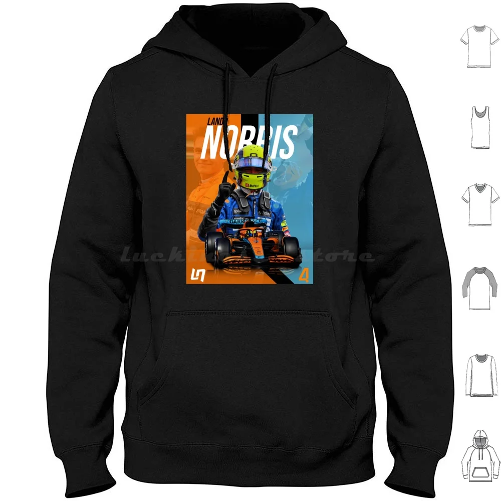 Lando Norris 2022 Ln4 Hoodie Cotton Long Sleeve Lando Norris Norris Norris Lando Norris 2022