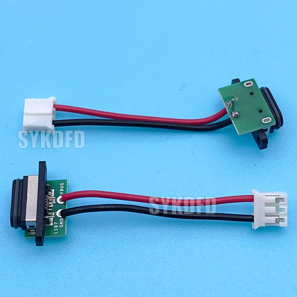 1Pcs 5 Pin Micro USB Connector Port Socket Female with Screw Hole Waterproof Power Charging Dock With Cable Terminal