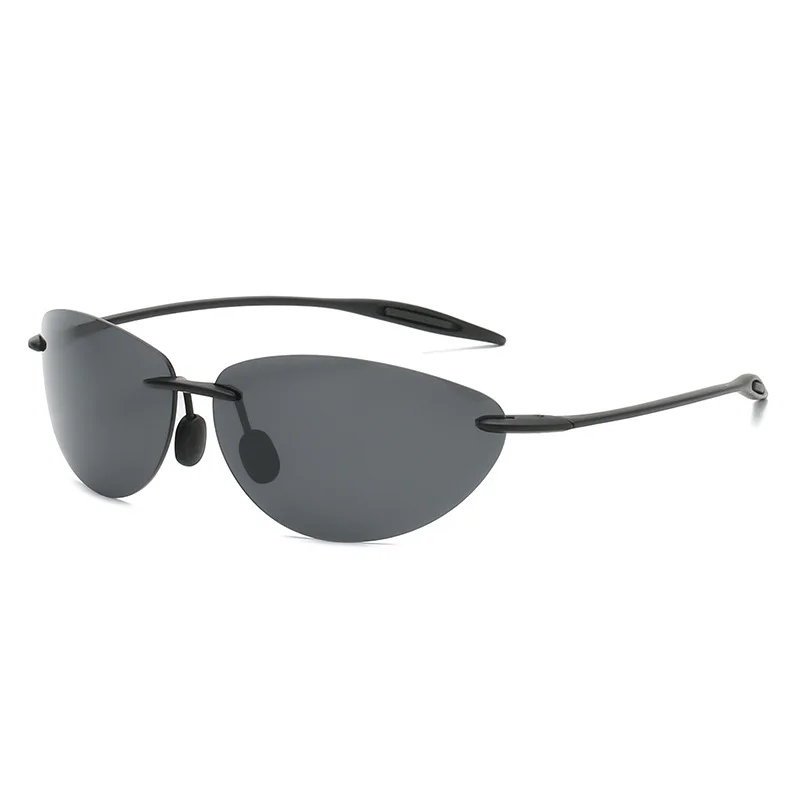 Neue Mode Matrix Stil Ultraleicht Polarisierte Sonnenbrille Männer 2025, Randlose Fahren Sport Marke Sonnenbrille Oculos De Sol – Detail 8