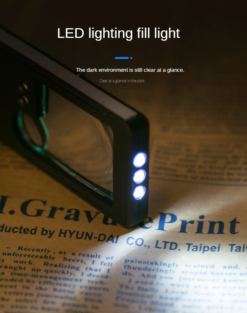 mini Magnifying Glass Pocket LED UV Light 3X 5X 55x Handheld Microscope Jewelry Reading Identify Magnifier Loupe Portable
