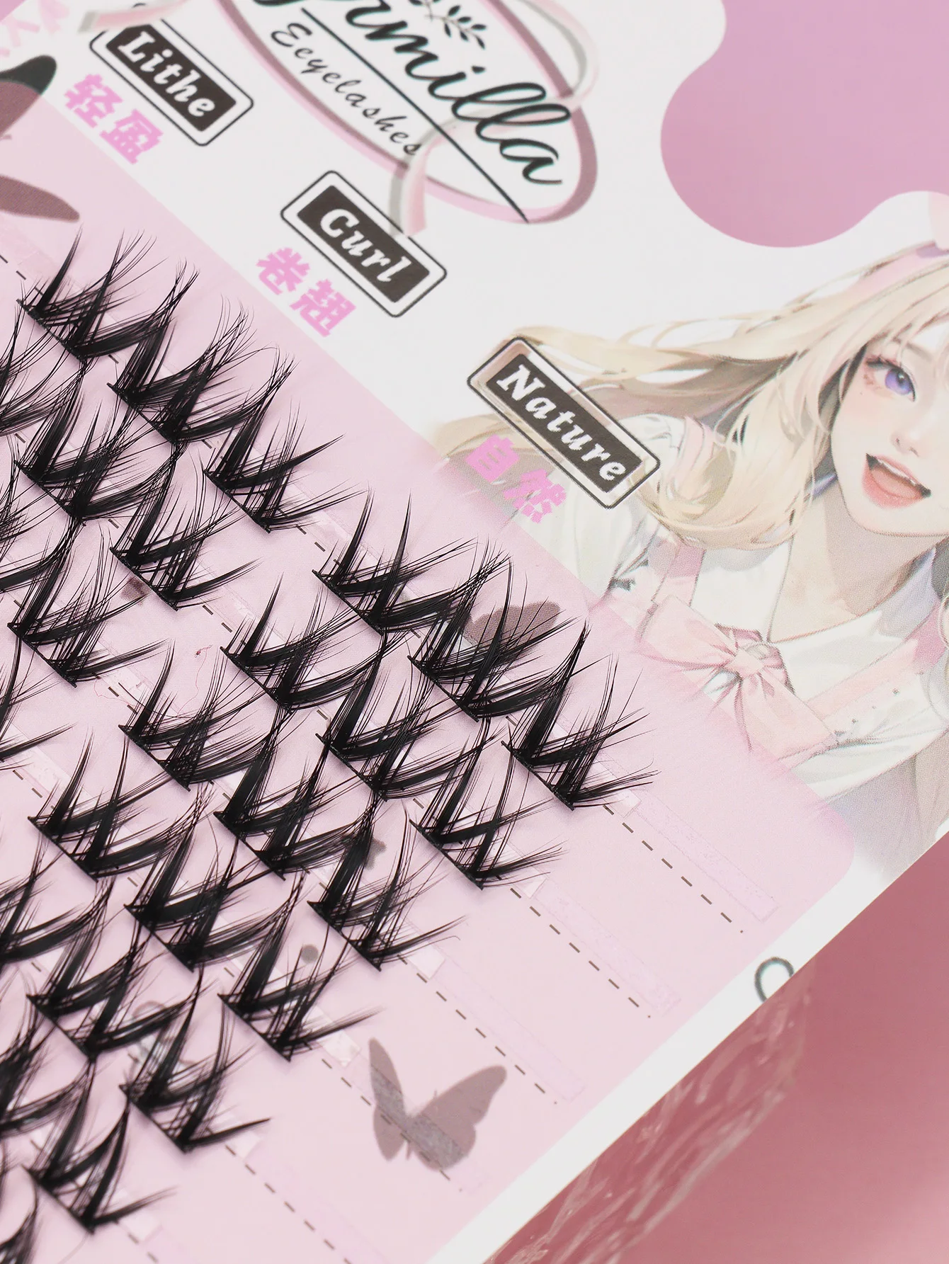 5Dミンクマンガラッシュ ふわふわ個別つけまつげ ナチュラルつけまつげ 韓国メイク アイラッシュ レイジー トリロジー クラスターラッシュ