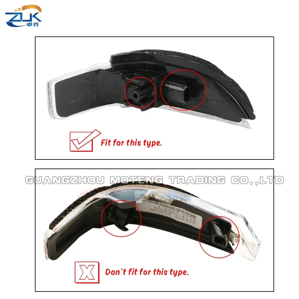 ZUK Rearview Mirror Turn Signal Light Blinker Repeater Lamp For TOYOTA YARIS PRIUS C COROLLA CAMRY EZ AVALON VENZA For Scion iM