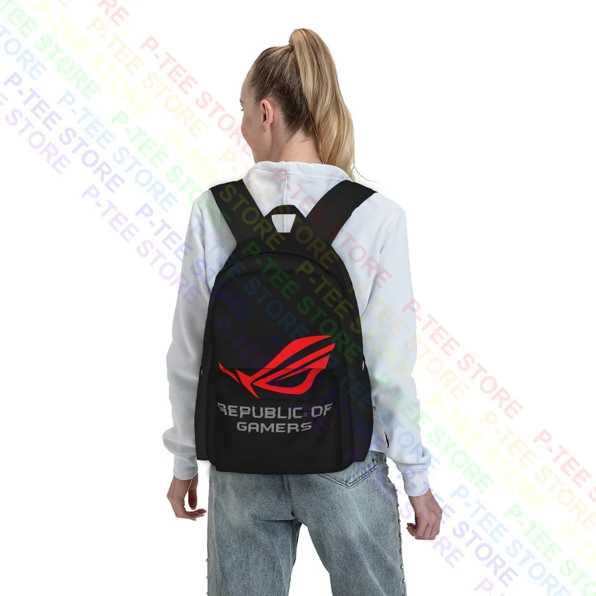 Asus Republic Of Gamers Large Capacity Backpack Newest Foldable Eco Friendly Clothes Backpacks