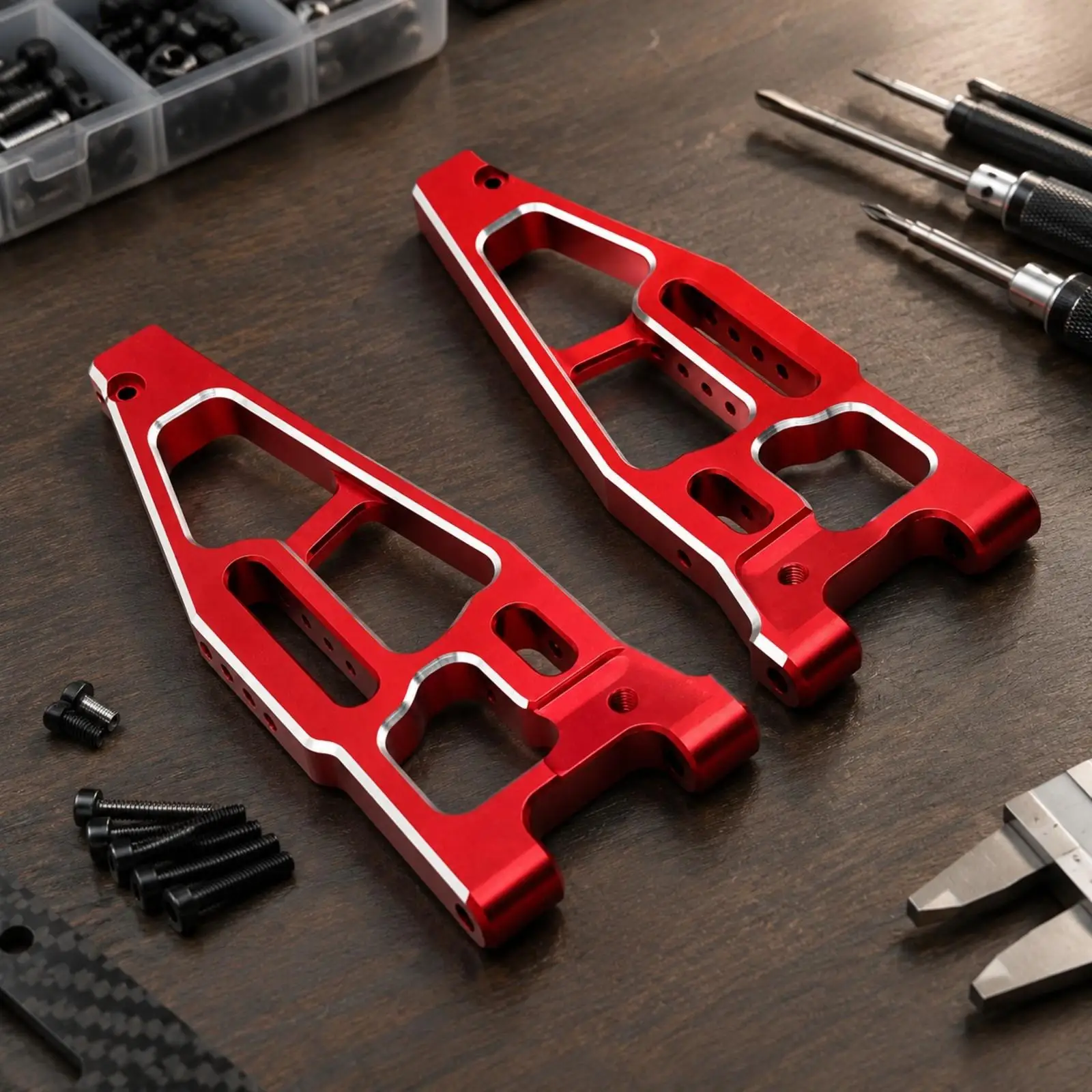 RC Vehicle Front Lower Control Arm Chassis Linkage System Metal Part for Flying God TANK SHARKS Cheetah Neutron Leopard Build