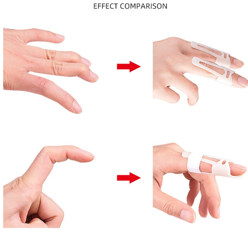 1Pcs Finger Splint Brace Adjustable Finger Support Protector Arthritis Corrector Joint Finger Straightener Brace Correction