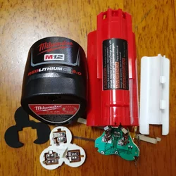 12v 2.0 3.0ah Battery Housing BMS Nickel Sheet Battery Case Electric for M12 3453-20 Accessory Hammer Drill Driver 3404-20