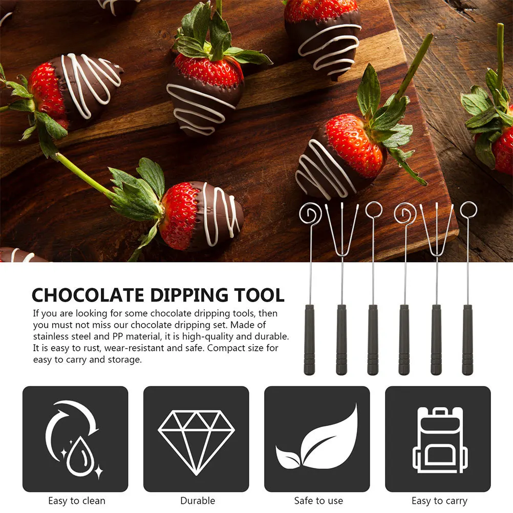 

9pcs Stainless Steel Chocolate Fondue Forks Dipping Tools for Camping Picnic BBQ Kitchen Accessories